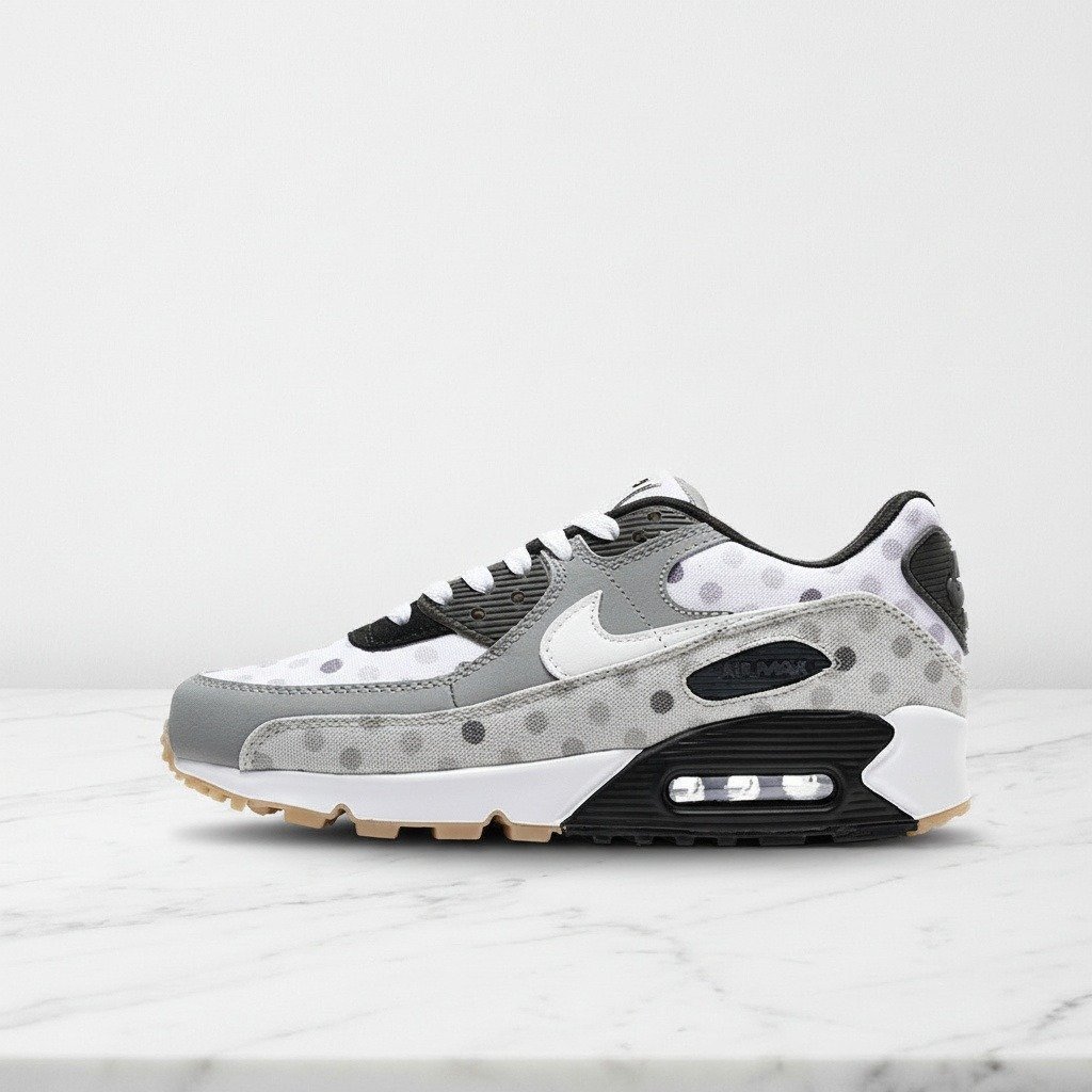 Buty Nike Air Max 90 NRG Venn Diagram na co dzień, wygodna amortyzacja Max Air, szaro-białe, unisex, CZ1929-100
