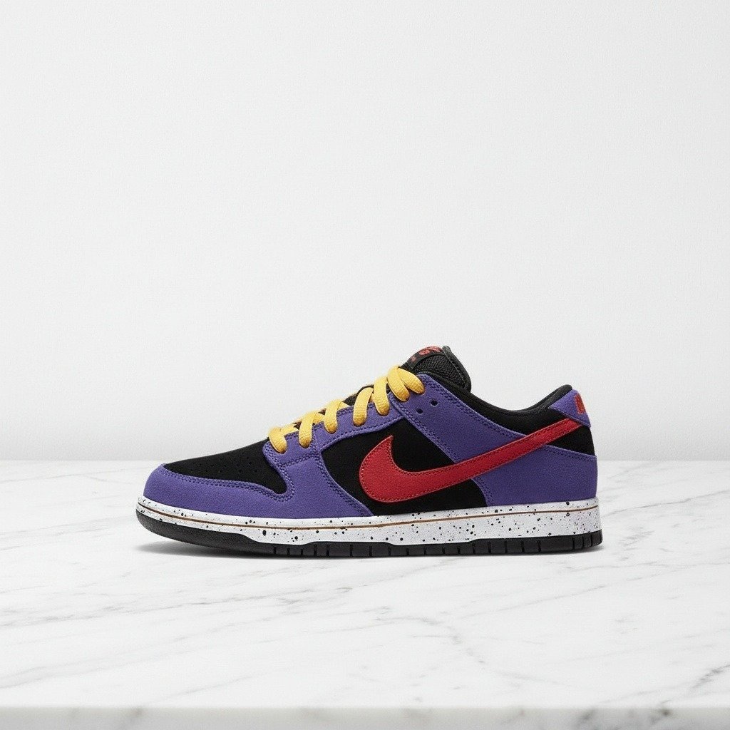 Buty Nike SB Dunk Low ACG Terra na co dzień, fioletowo-czarne, wygodne zamszowe sneakersy unisex, pasują do codziennych stylizacji BQ6817-008