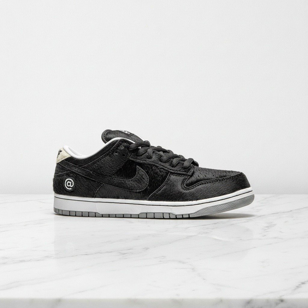 Buty Nike SB Dunk Low Medicom Toy Bearbrick, unisex, codzienne sneakersy na każdą stylizację, czarno-białe CZ5127-001