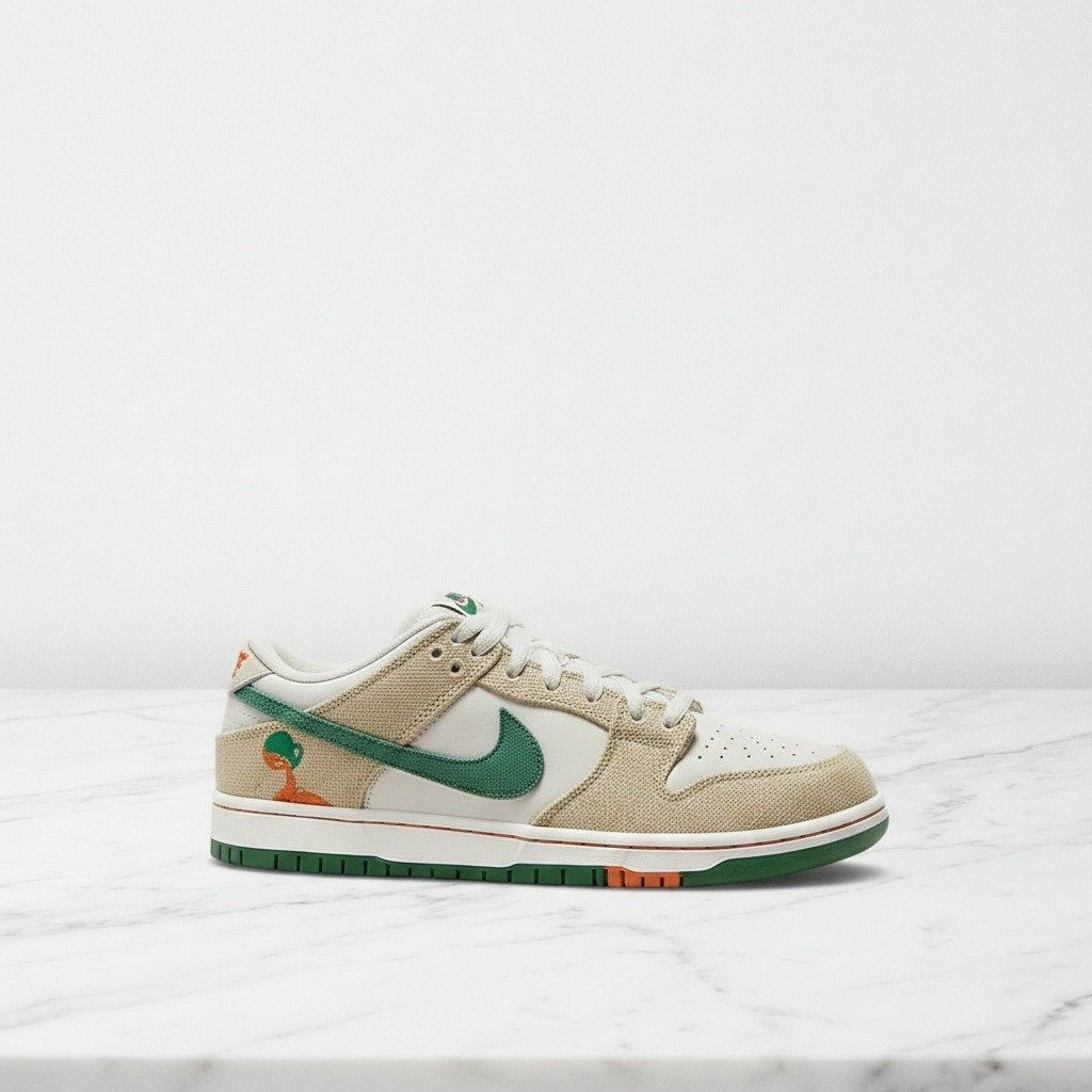 Buty Nike SB Dunk Low Jarritos dla niego i dla niej, wygodne na co dzień, beż i biel, Zoom Air FD0860-001