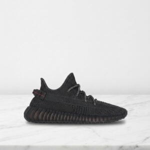 Buty adidas Yeezy Boost 350 V2 czarne, Black Non-Reflective, wygodne na co dzień, tkana cholewka, unisex, FU9006