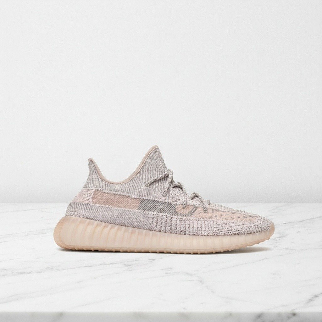 Buty sportowe Adidas Yeezy Boost 350 V2 Synth na co dzień, wygodny Primeknit, beżowo-szare, unisex, idealne do casualowych stylizacji FV5578
