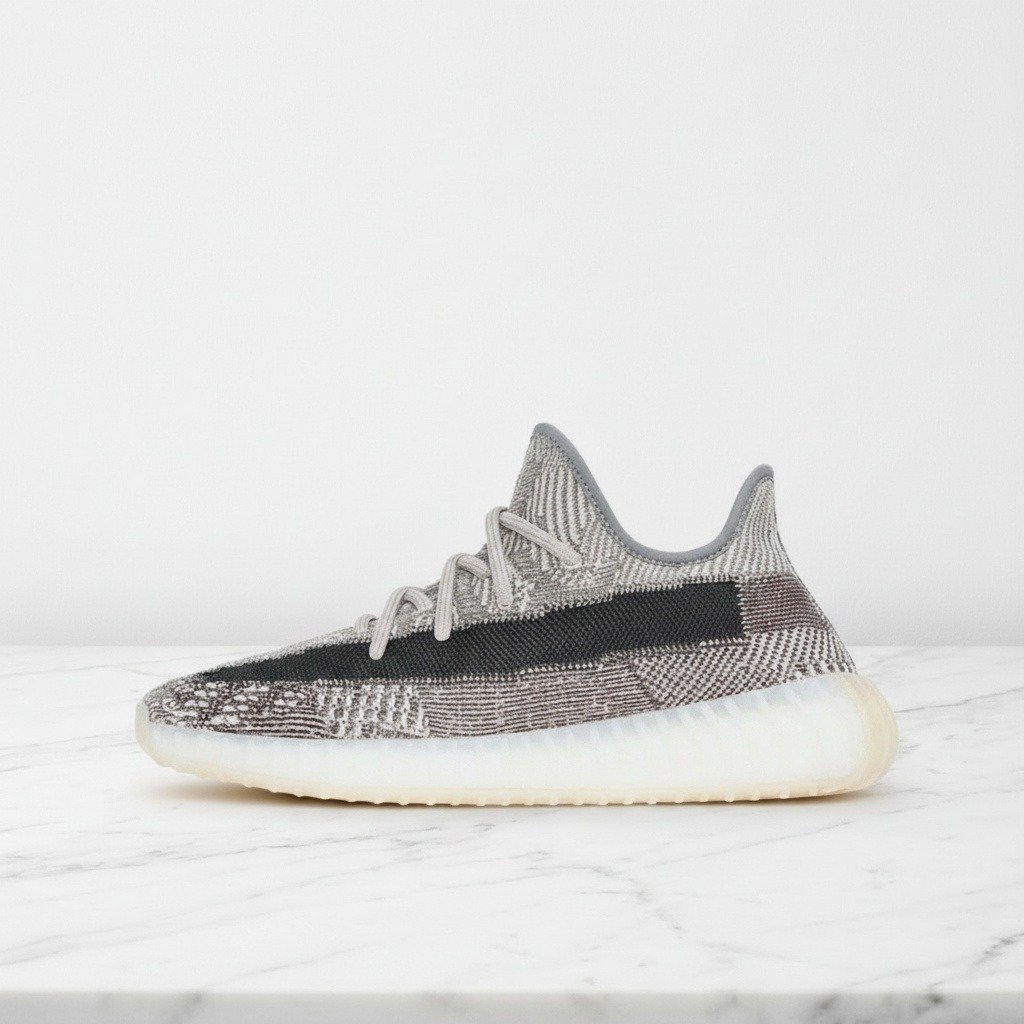 Buty Adidas Yeezy Boost 350 V2 Zyon na co dzień, wygodna dzianina Primeknit, szaro-beżowe, unisex, FZ1267