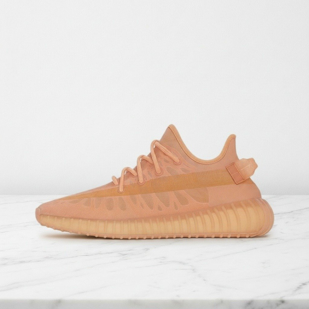 Buty na co dzień Adidas Yeezy Boost 350 V2 Mono Clay, lekkie i przewiewne, pomarańczowe, unisex GW2870