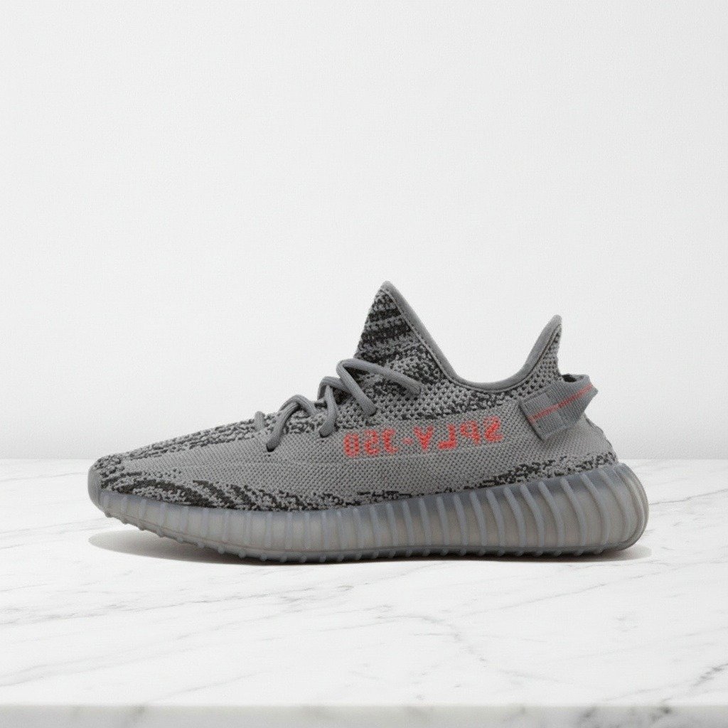 Buty Adidas Yeezy Boost 350 V2 Beluga 2.0 na co dzień, wygodna dziana cholewka, szare, unisex AH2203