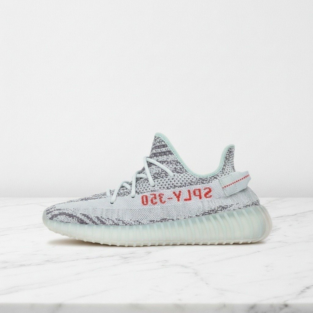 Buty Adidas Yeezy Boost 350 V2 Blue Tint na codzień, wygodna dzianina Primeknit, pasują do wielu stylizacji, unisex B37571