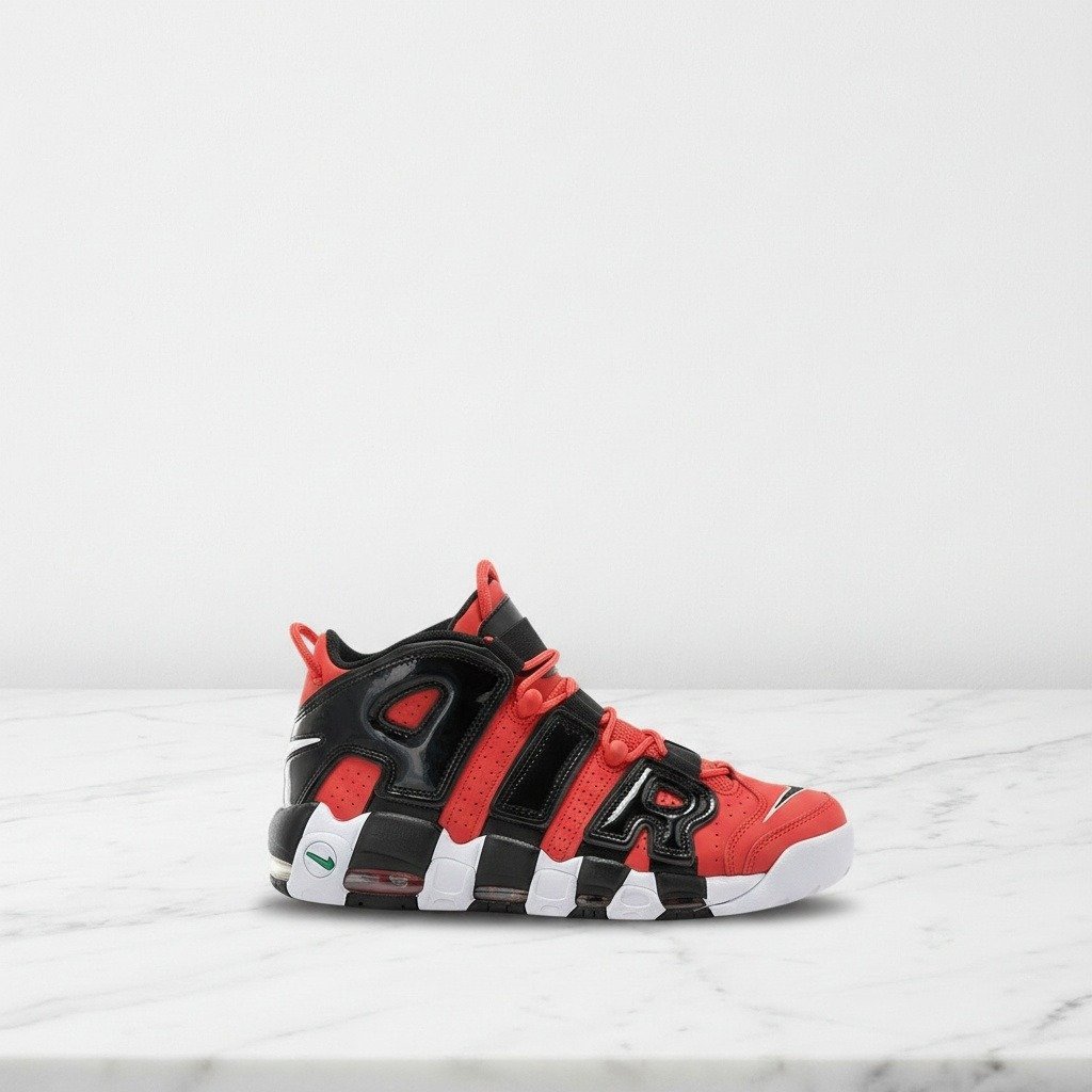 Nike Air More Uptempo I Got Next, sneakersy na co dzień dla niego i dla niej, czerwono czarno białe, wygodne, DV2129-600
