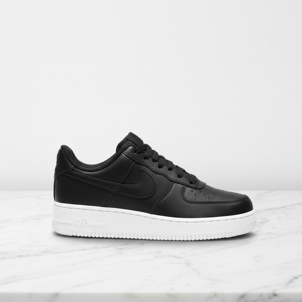 Buty na co dzień Nike Air Force 1 07 w kolorze czarnym, unisex, skóra naturalna i tekstyl, wygodne na cały dzień, CT2302-002