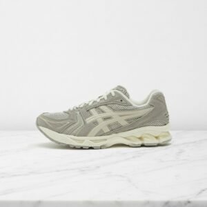 Buty sportowe ASICS Gel-Kayano 14, wygodne sneakersy męskie na co dzień, szary, White Sage Smoke Grey, 1201A161-028