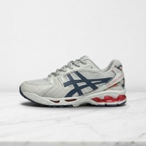 Buty sportowe na co dzień, ASICS Gel-Kayano 14 Glacier Grey Thunder Blue, unisex, wygodne sneakersy szaro-niebieskie 1201A395-960