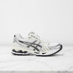 Buty sneakersy ASICS Gel-Kayano 14 White Midnight dla Ciebie, wygodne na co dzień, unisex, biało-kremowe, tekstylny materiał, 1202A056-109