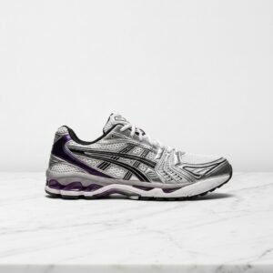 Buty sportowe ASICS GEL-Kayano 14 White Dark Grape, unisex, wygodne na co dzień, tekstylna cholewka 1202A056-111