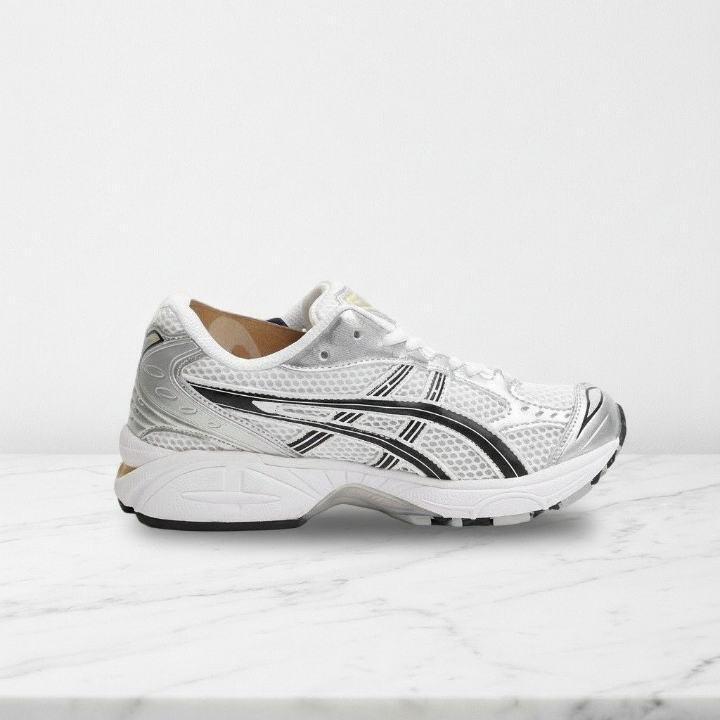 Buty Asics GEL-Kayano 14 Tai Chi Yellow na co dzień, wygodne sneakersy unisex, biało-żółte, siatkowa cholewka, amortyzacja GEL, 1203A537-101