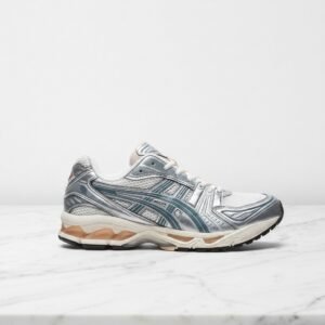 Buty męskie ASICS Gel-Kayano 14 Cream Ironclad, wygodne sneakersy na co dzień, kremowo szare, pasują do jeansów, 1203A537-109