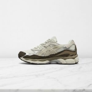 Buty ASICS GEL-NYC w kolorze cream, wygodne sneakersy unisex na co dzień, beżowo-białe, lekka piankowa podeszwa 1203A383-103