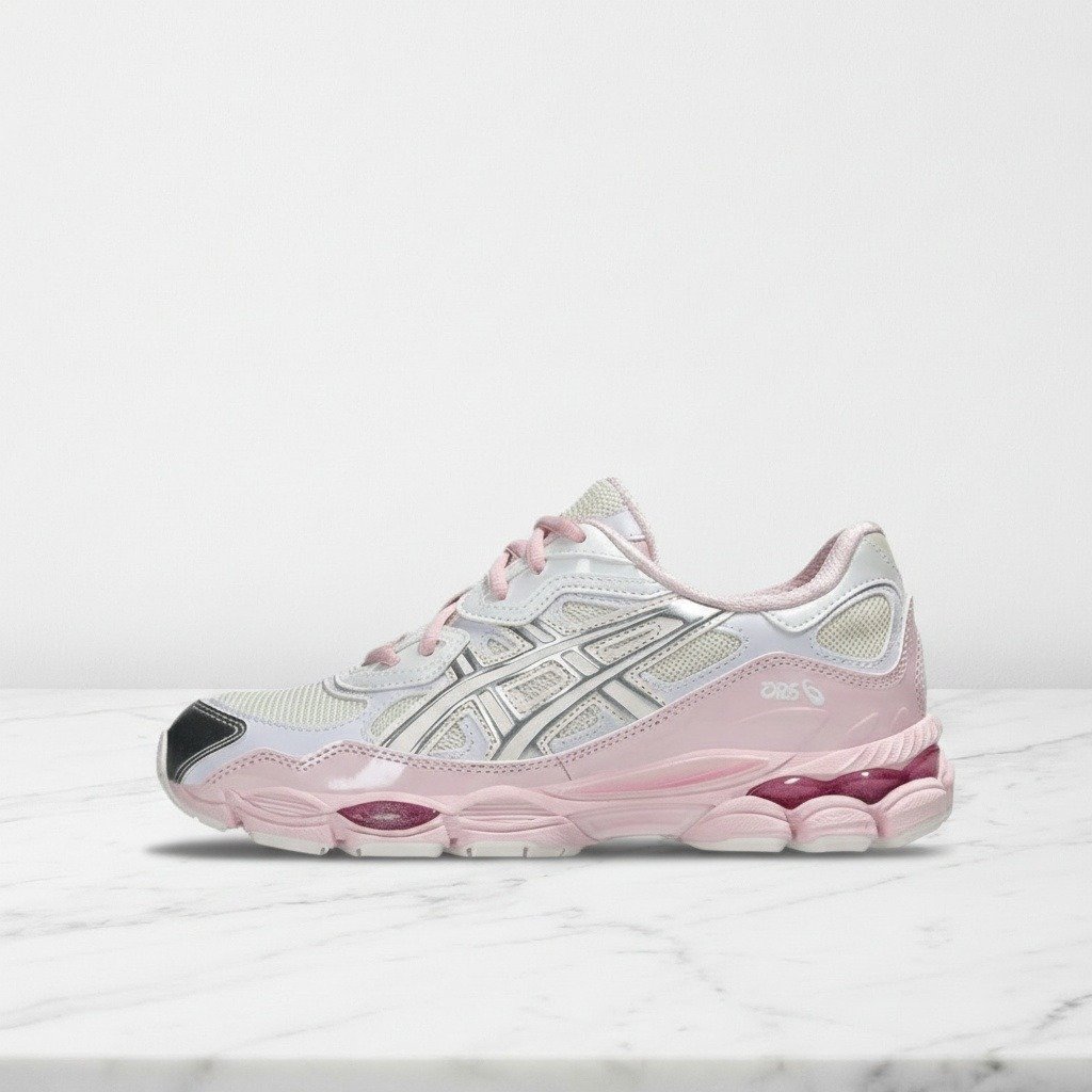 Buty sportowe na co dzień ASICS Gel-NYC Kicki Yang Zhang Pink Cream Pure Silver, unisex, wygodne 1203A571-100