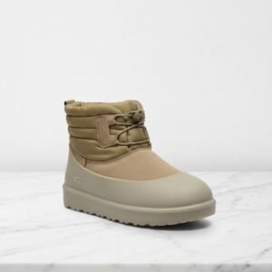 Ciepłe śniegowce UGG Classic Mini Lace-Up Weather Boots w kolorze dune, wygodne na co dzień, unisex 1120849-DUNE