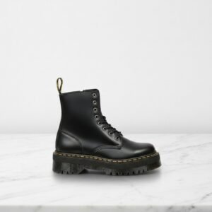 Czarne glany na platformie Dr. Martens Jadon, skórzane, wygodne na cały dzień, do wielu stylizacji, unisex 15265001