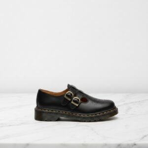 Buty Dr. Martens 8065 Mary Jane na co dzień, czarna skóra, wygodne półbuty unisex do wielu stylizacji 12916001