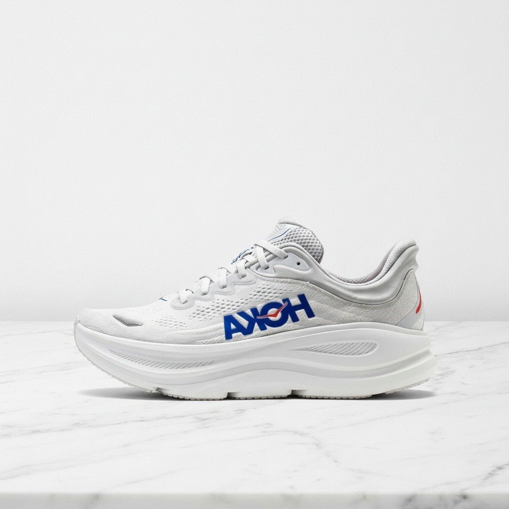 Hoka Bondi 9 Wide, wygodne buty na co dzień dla ciebie, unisex, szaro-niebieskie, miękka amortyzacja na długi spacer 1162013-CYLT