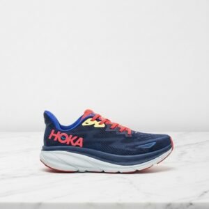Hoka Clifton 9 na co dzień, wygodne sneakersy unisex, niebieski granatowy, lekka amortyzacja 1127895-BBDGB