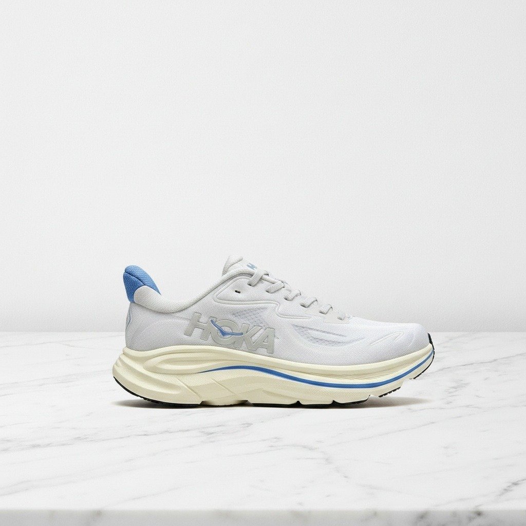 Hoka Clifton 10 dla ciebie, wygodne sneakersy męskie na co dzień, beżowo-niebieskie 1162030-SCCV