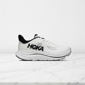 Hoka Clifton 10 White Black, wygodne sneakersy unisex na co dzień, lekkie i oddychające, idealne na długi spacer czy trening, 1162030-WBLC