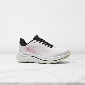 Hoka Clifton 10 Pink White, lekkie buty biegowe na każdy dzień, oddychają i amortyzują krok, damskie, 1162031-CTNS