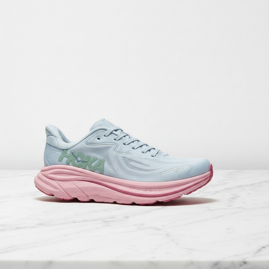 Hoka Clifton 10 na co dzień, lekkie damskie sneakersy, błękit i róż, wygodna amortyzacja 1162031-OTP