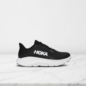 Hoka Clifton 11 na co dzień, buty do biegania unisex, czarno-białe, lekka siatka, wygodna amortyzacja 1176572-BWHT