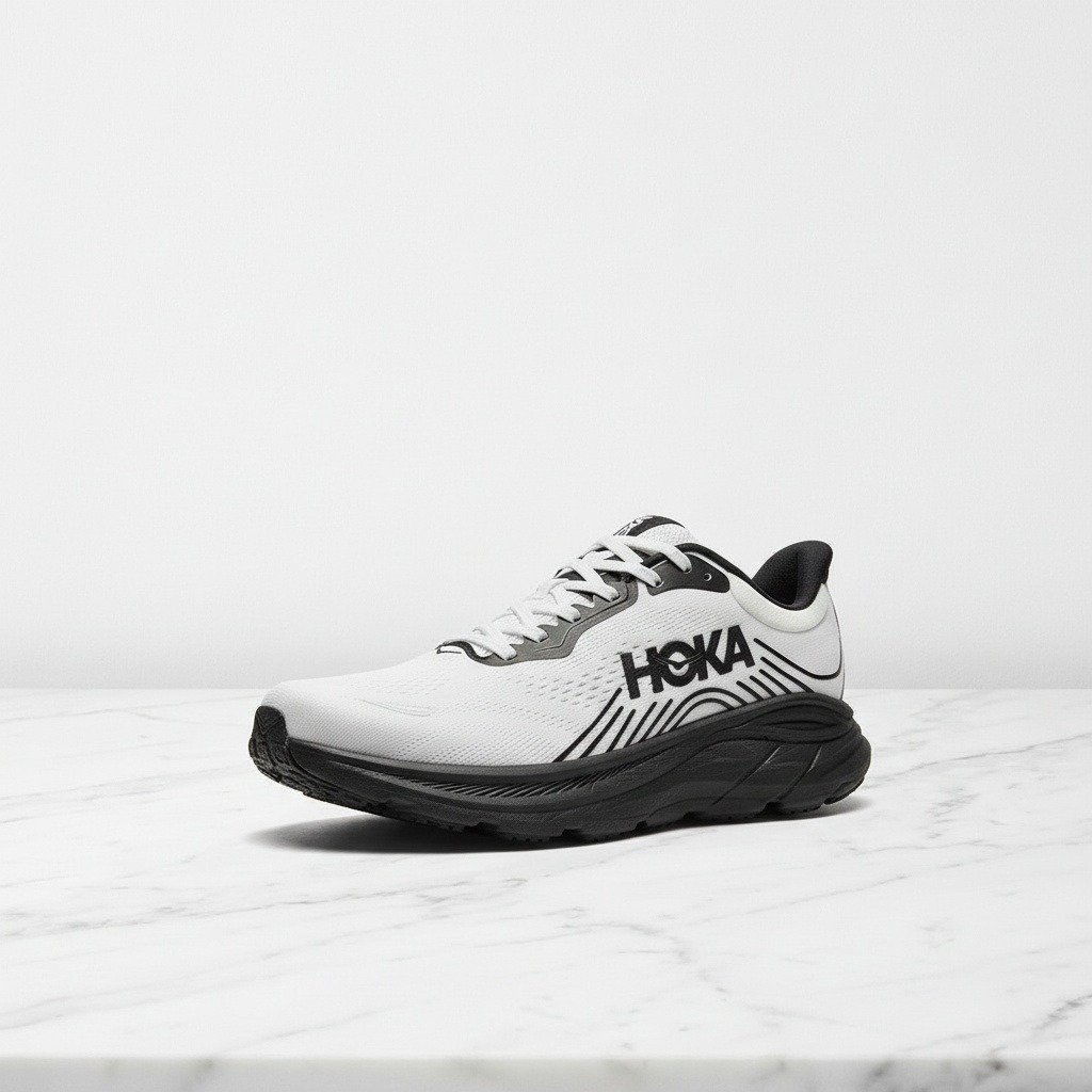 Hoka Clifton 11 White Black, wygodne buty do biegania na co dzień, unisex 1176572-WBLC
