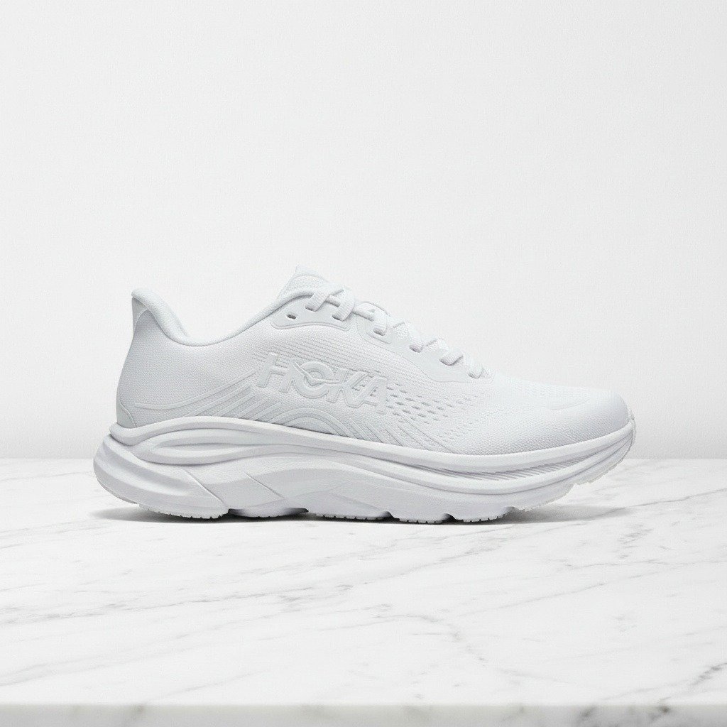 Hoka Clifton 11 White, wygodne buty unisex na co dzień, lekka siatka, amortyzacja na długie spacery 1176572-WWH