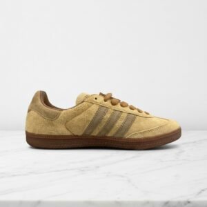 Buty Adidas Samba x Jjjjound Mesa, piaskowo brązowe, zamszowe, na co dzień, wygodne, unisex, pasują do wielu stylizacji ID8709