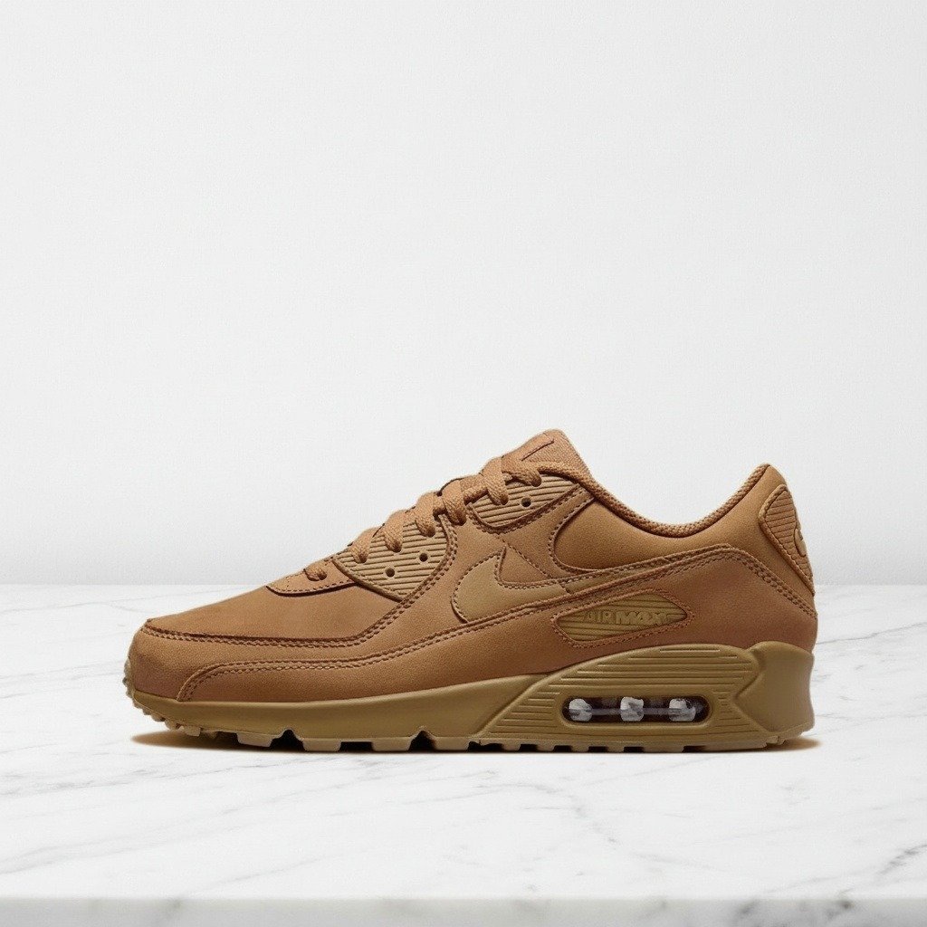 Buty Nike Air Max 90 Premium Wheat, sneakersy unisex na co dzień, piaskowe, wygodna poduszka Air FZ5102-299