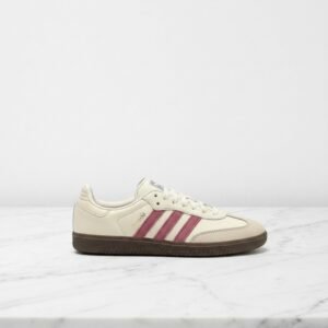 Adidas Samba OG to twoje codzienne sneakersy damskie, kremowo-różowe, skóra i zamsz, wygodne na cały dzień IG1962