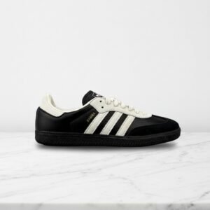 Na co dzień świetnie sprawdzą się te sneakersy Adidas Samba OG 75th Anniversary Pack Black