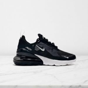 Nike Air Max 270, damskie buty czarno-białe na co dzień, lekka siatka, wygodna skarpeta w środku, AH6789-001