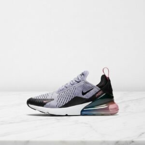 Buty Nike Air Max 270 Be True na co dzień, wygodna amortyzacja Max Air, fioletowo-czarne, unisex AR0344-500