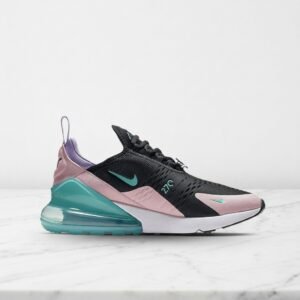 Nike Air Max 270 na co dzień, buty damskie czarno różowe, lekka siatka, wygodna amortyzacja, CI2309-001