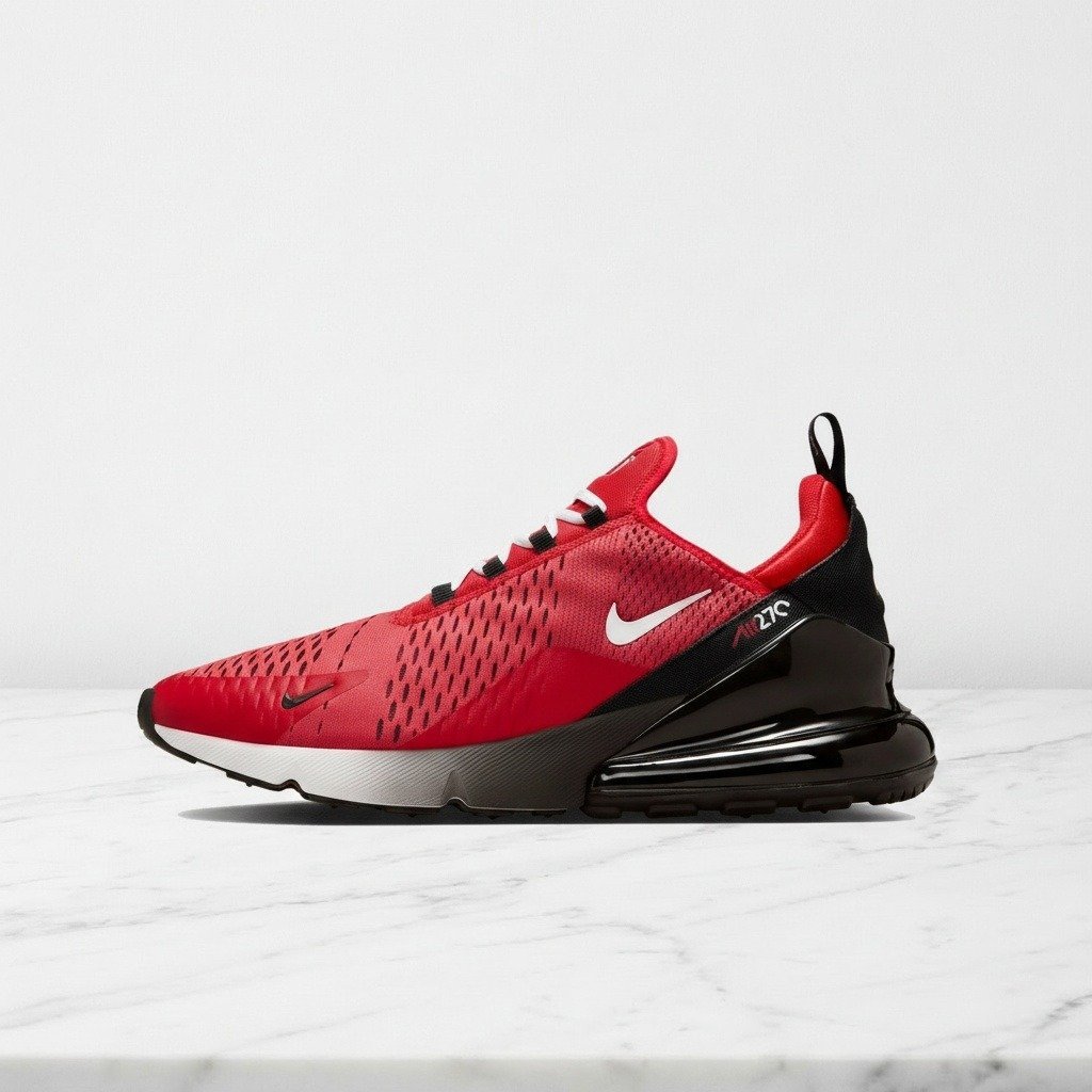 Nike Air Max 270 Chicago White Sox, wygodne sneakersy unisex na co dzień, czerwono-czarne, amortyzacja Max Air, HQ8004-600