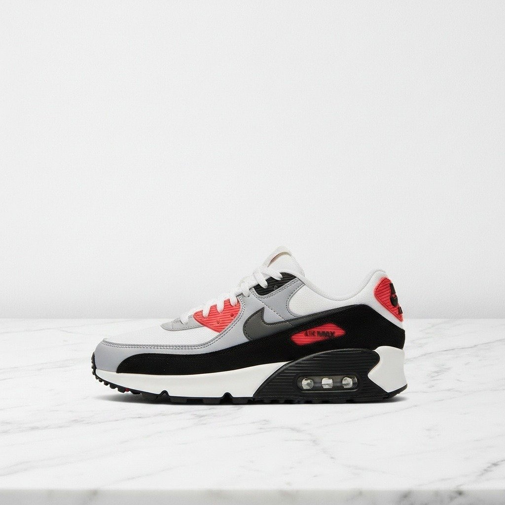 Buty Nike Air Max 90 LV8 na co dzień, unisex, biało-czarne, wygodna amortyzacja Air, FD4328-101