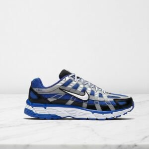 Nike P-6000 męskie, granatowo-srebrne, wygodne na co dzień, siatka i tekstyl, CD6404-400
