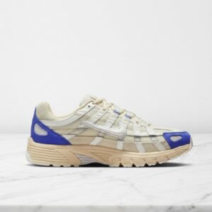 Nike P-6000 Athletic Department, wygodne sneakersy unisex na co dzień, biało-kremowe, siatka i pianka, FJ5443-113