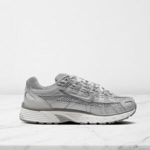Nike P-6000 Premium Light Iron Ore, wygodne sneakersy unisex na co dzień, szaro-biała siatka z zamszem i odblaskami 3M, FN6837-012
