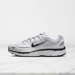Nike P-6000, sneakersy unisex w kolorze biel srebrny, wygodne na co dzień, siatka i syntetyk, IX6221-101