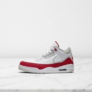 Buty Air Jordan 3 Tinker SP University Red na co dzień, unisex, biało-czerwone, skóra i zamsz, wygodne CJ0939-100
