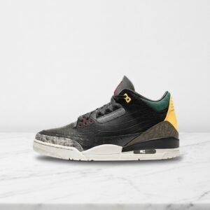 Buty Air Jordan 3 SE Animal Instinct 2.0 na co dzień, męskie sneakersy czarne z reptiliowym wzorem, CV3583-003