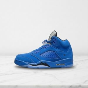 Buty Air Jordan 5 Blue Suede dla niego, wygodny zamsz w kolorze niebieskim, na co dzień, męskie, 136027-401