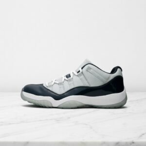 Buty Air Jordan 11 Low Georgetown na co dzień, unisex, szaro-granatowe, wygodne sneakersy, 528895-007