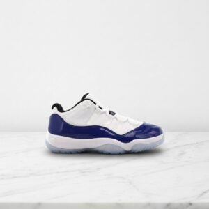 Buty Air Jordan 11 Low Concord Blue na co dzień, unisex, wygodne, biało-granatowe, pasują do wielu stylizacji, AH7860-100